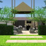 Tuin 3d hooischuur